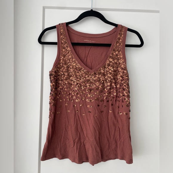 Express Sequins Tank Top - S - Picture 1 of 6